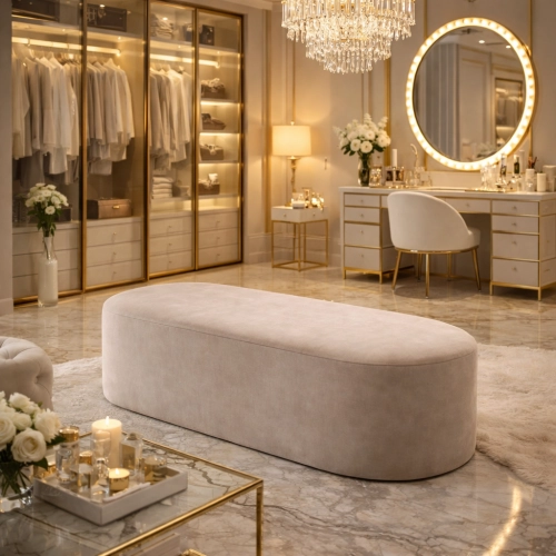 Pufa do siedzenia owalna